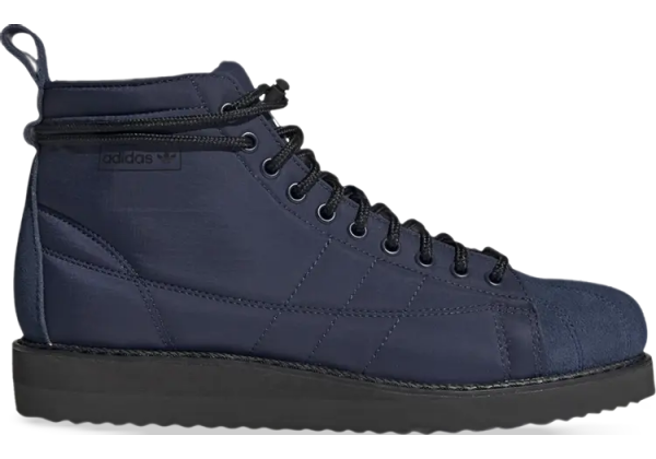 Зимние кроссовки Adidas Superstar высокие синие